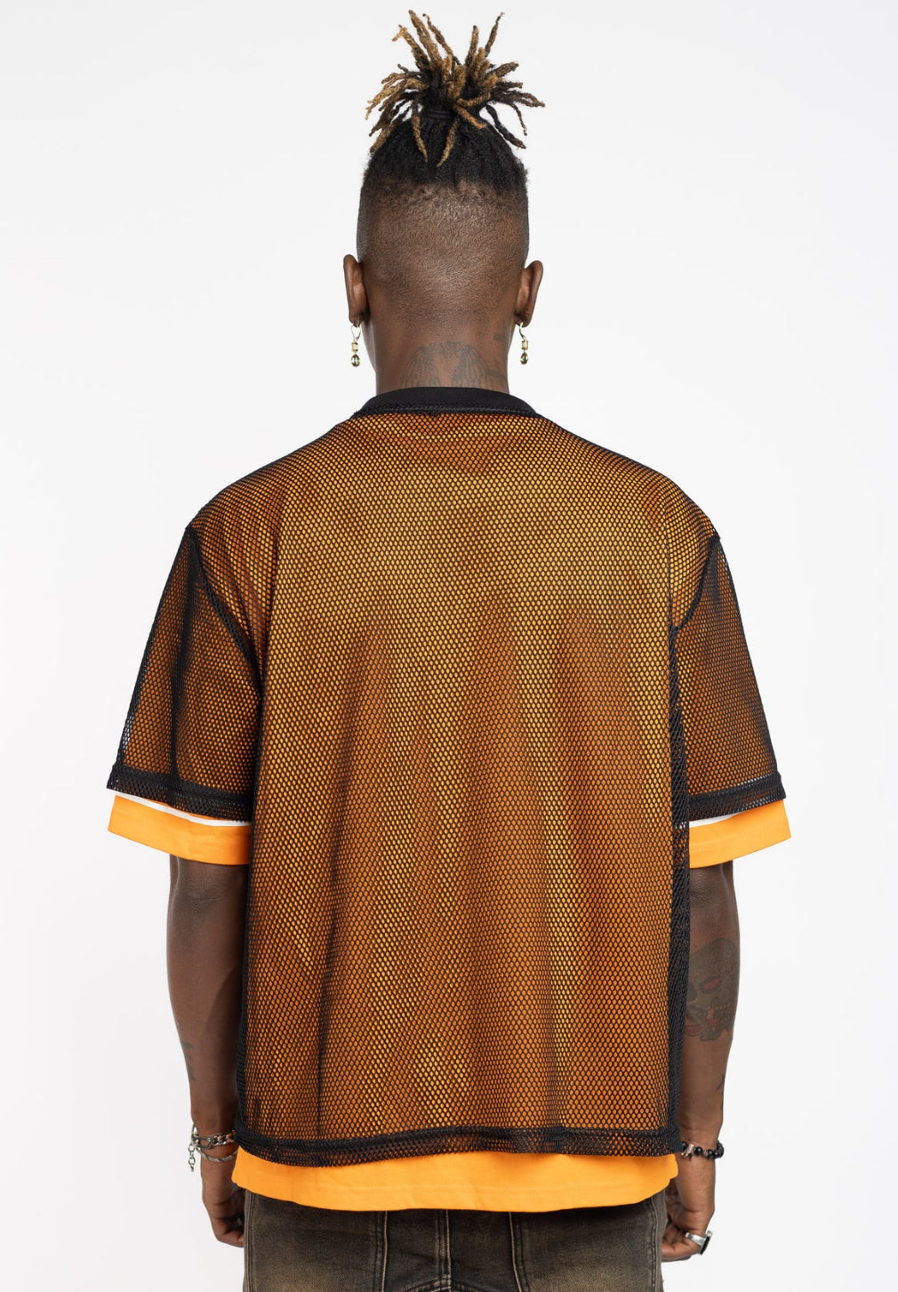 Tiger Orange Mesh Football