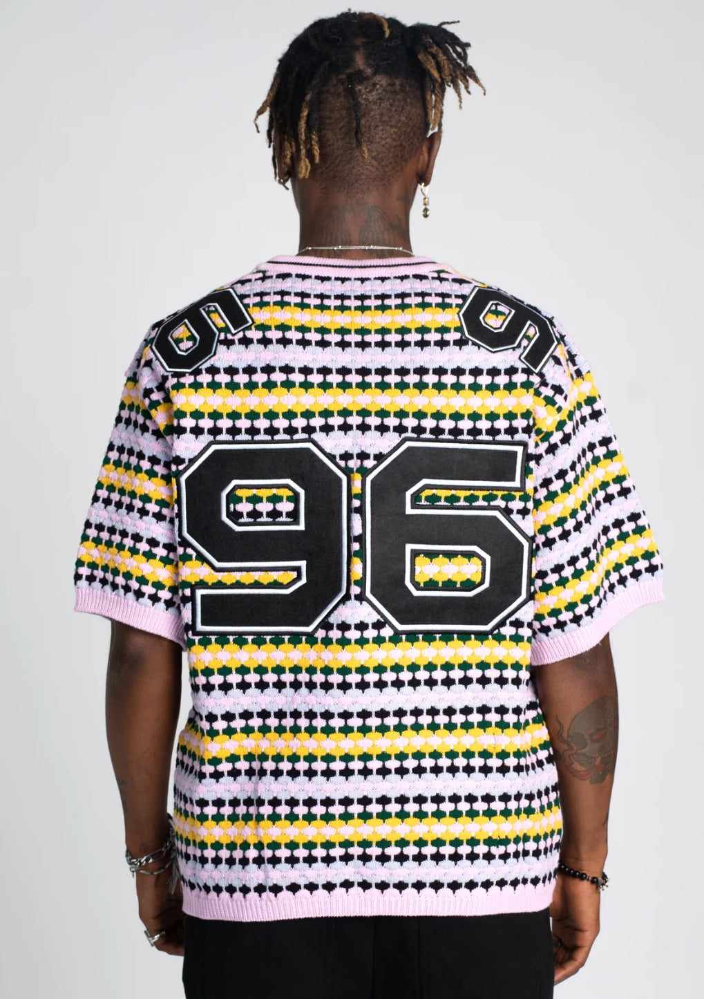 French Rose Knit Football Tee