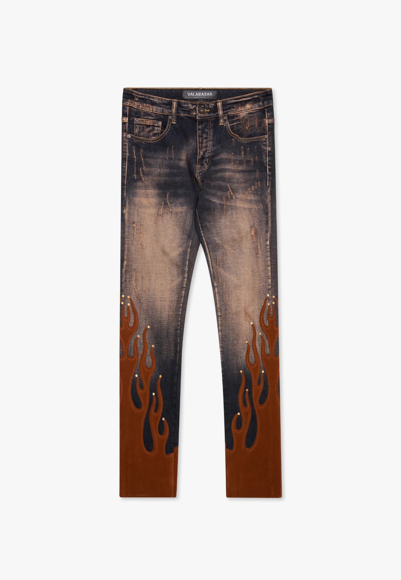 FLAREBLAZE ORANGE VINTAGE WASH STACKED