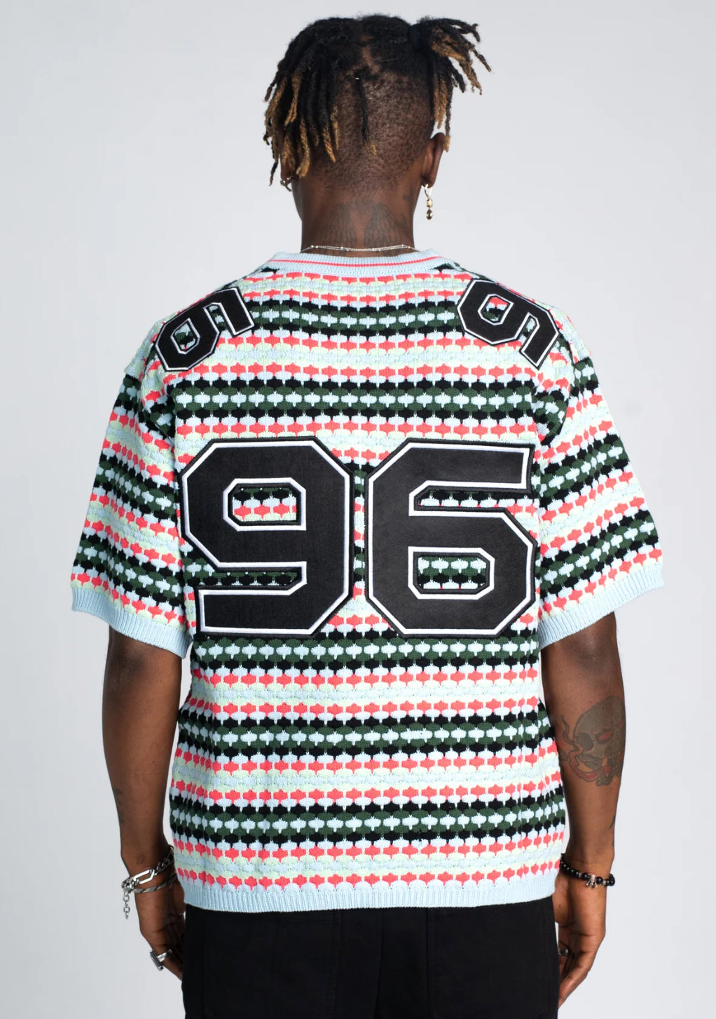 Mint Knit Football Tee