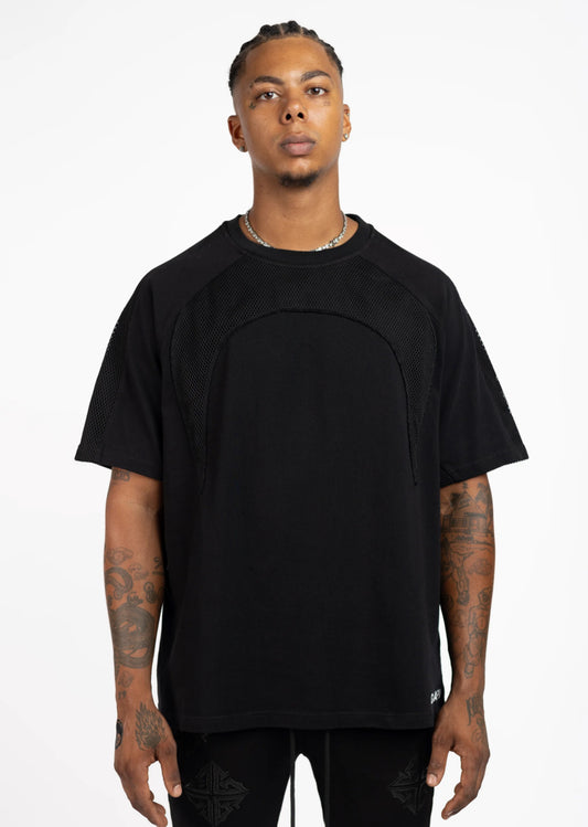 Obsidian Black Half Moon Tee