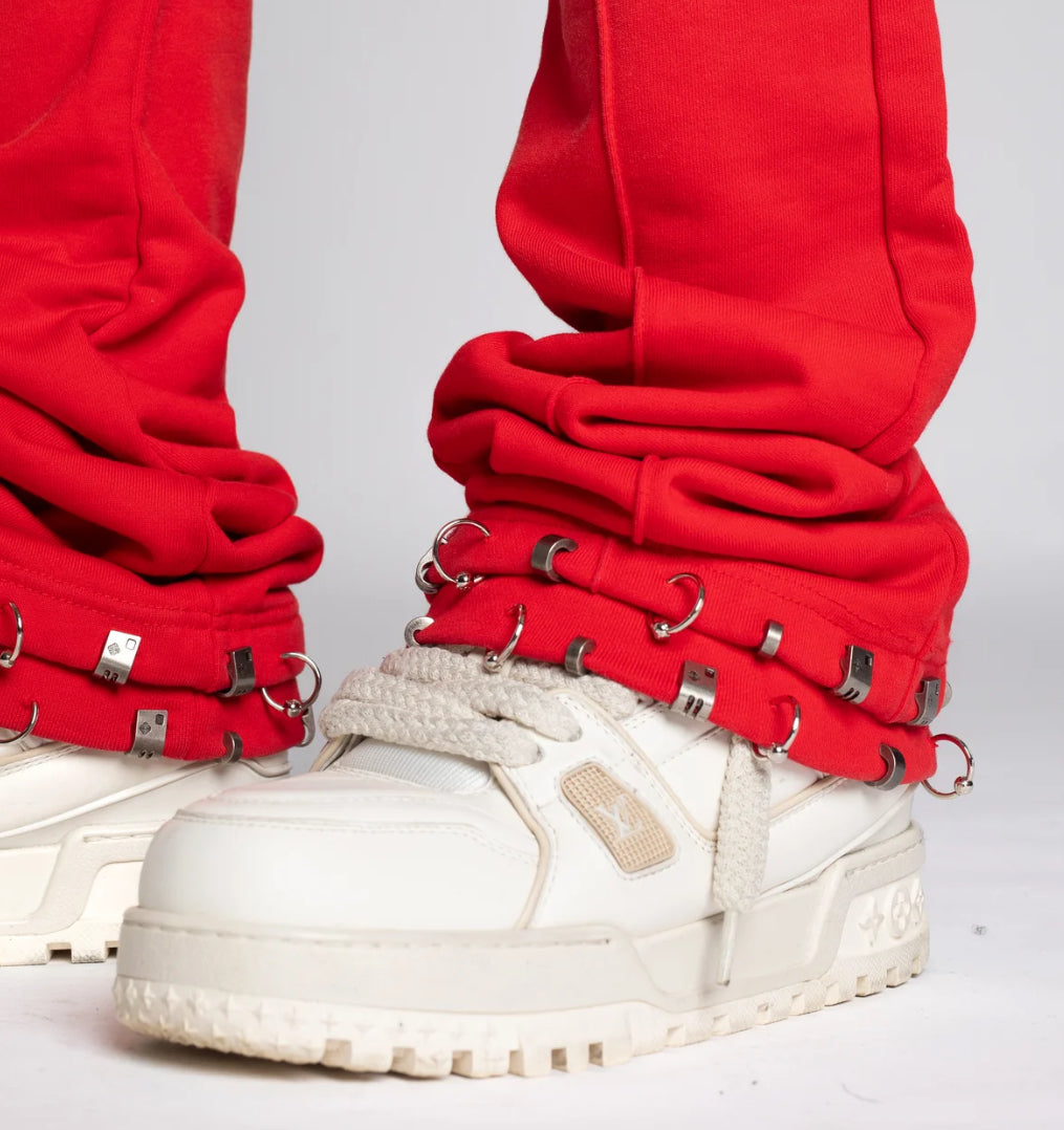 Crimson Red Piercing Sweat
Pants