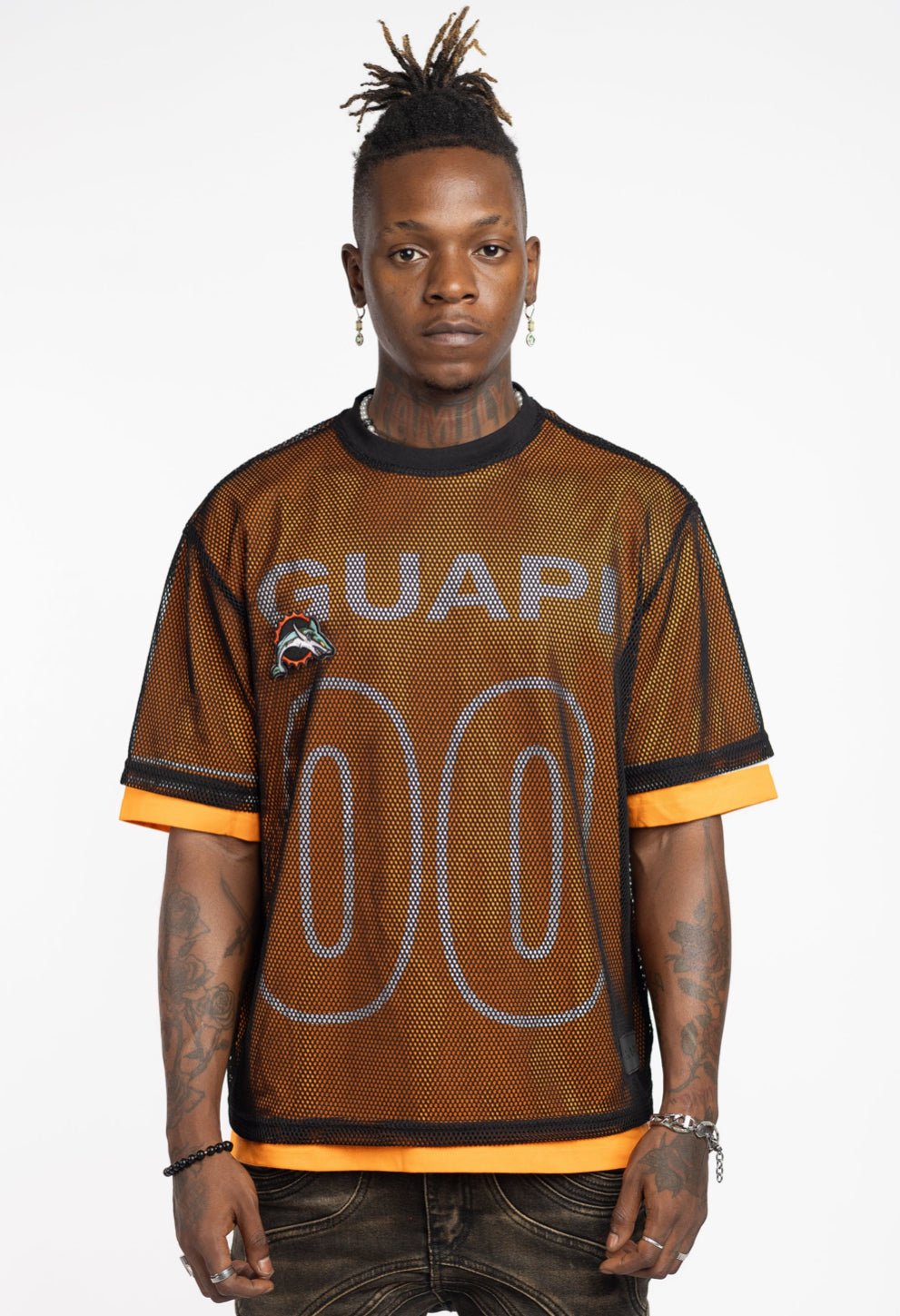 Tiger Orange Mesh Football