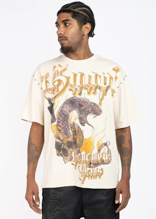 Cream Venemous Veins Tee