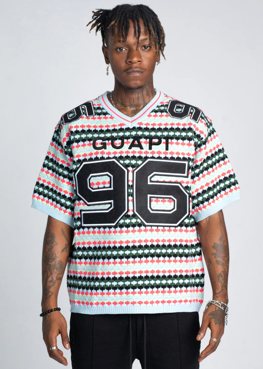 Mint Knit Football Tee