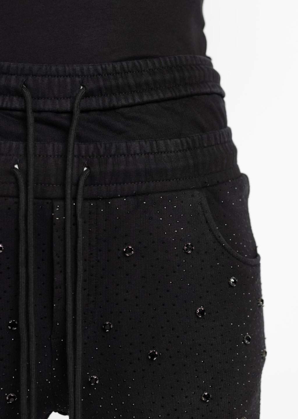 Obsidian Black Embellished
Sweat Pants