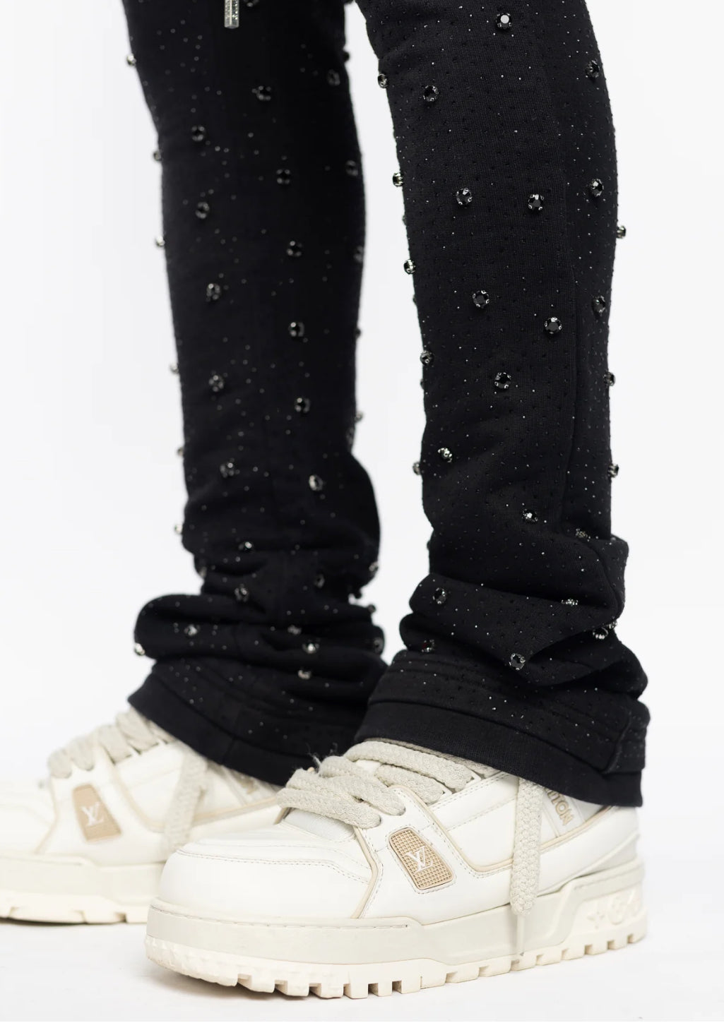 Obsidian Black Embellished
Sweat Pants