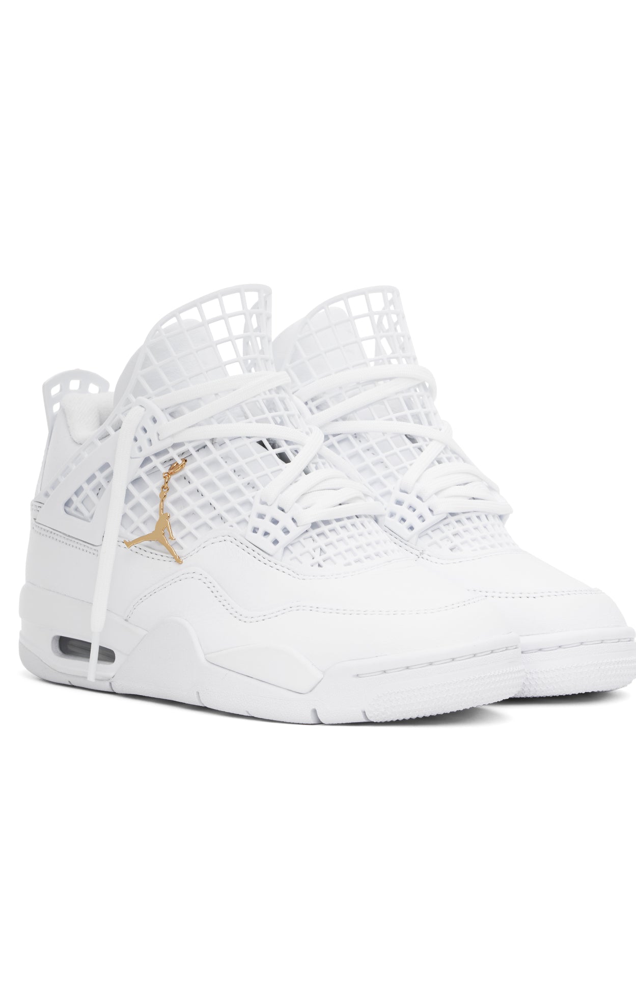 NIKE JORDAN WHITE AIR JORDAN 4 NET SNEAKERS