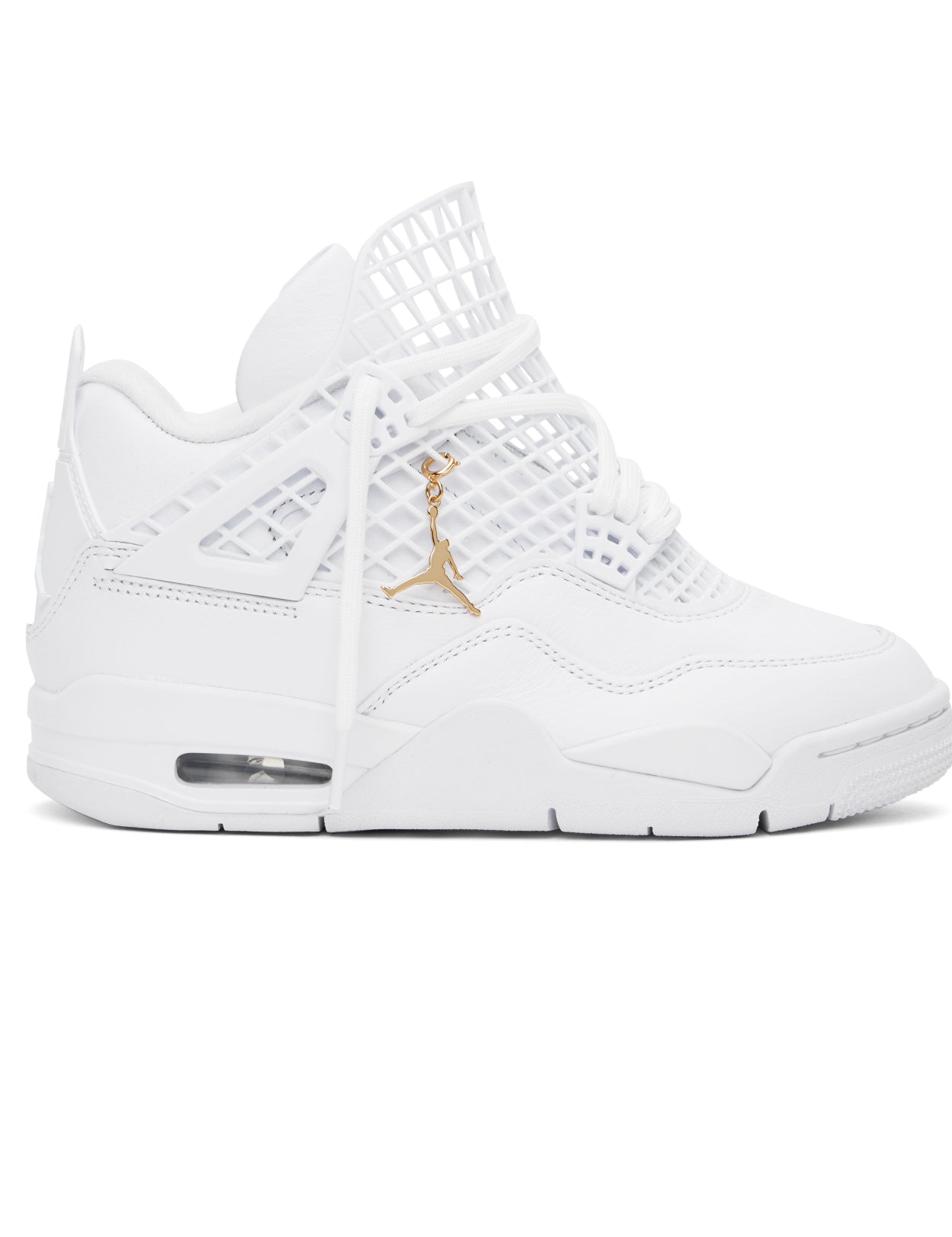 NIKE JORDAN WHITE AIR JORDAN 4 NET SNEAKERS