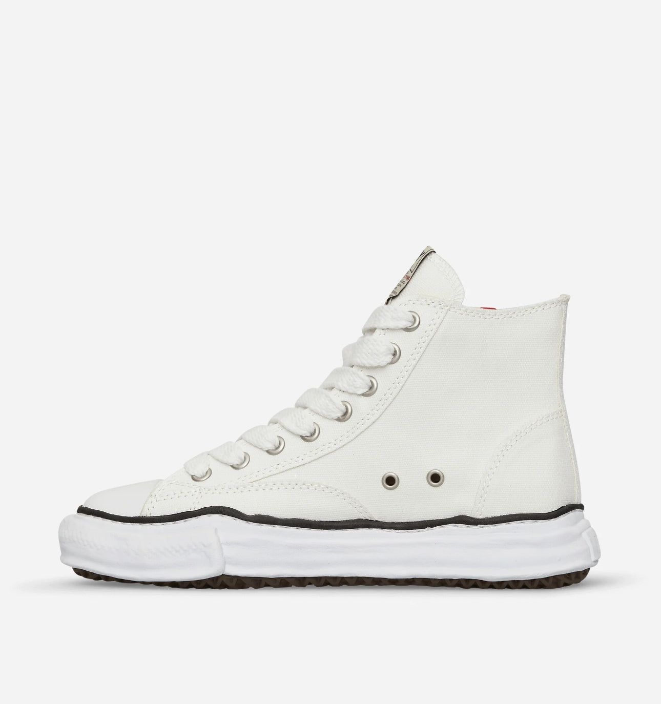 MAISON MIHARA YASUHIRO PETERSON OG SOLE CANVAS HIGH SNEKERS WHITE