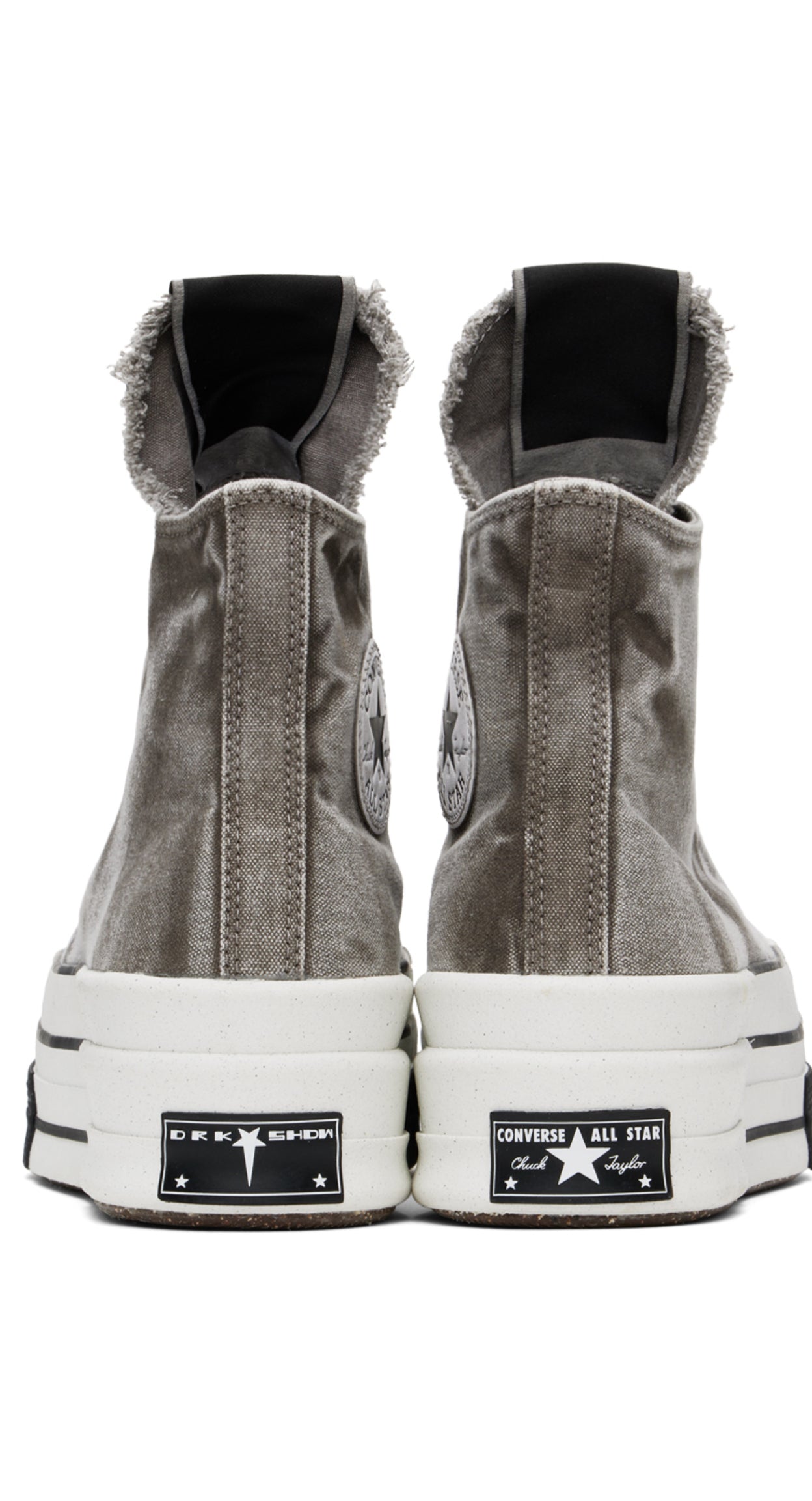Ricks Owens DRKSHDW Gray Converse Edition DBL Drkstar Sneakers