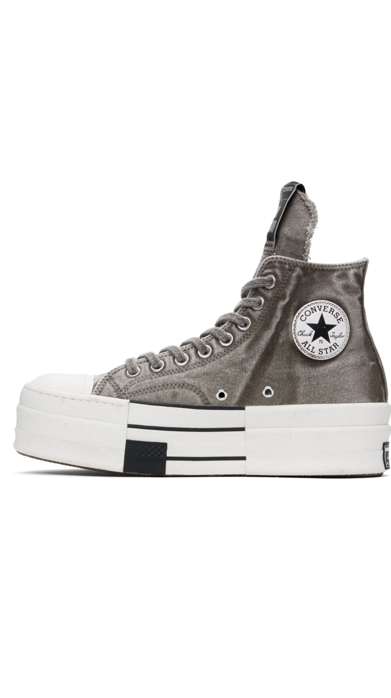 Ricks Owens DRKSHDW Gray Converse Edition DBL Drkstar Sneakers