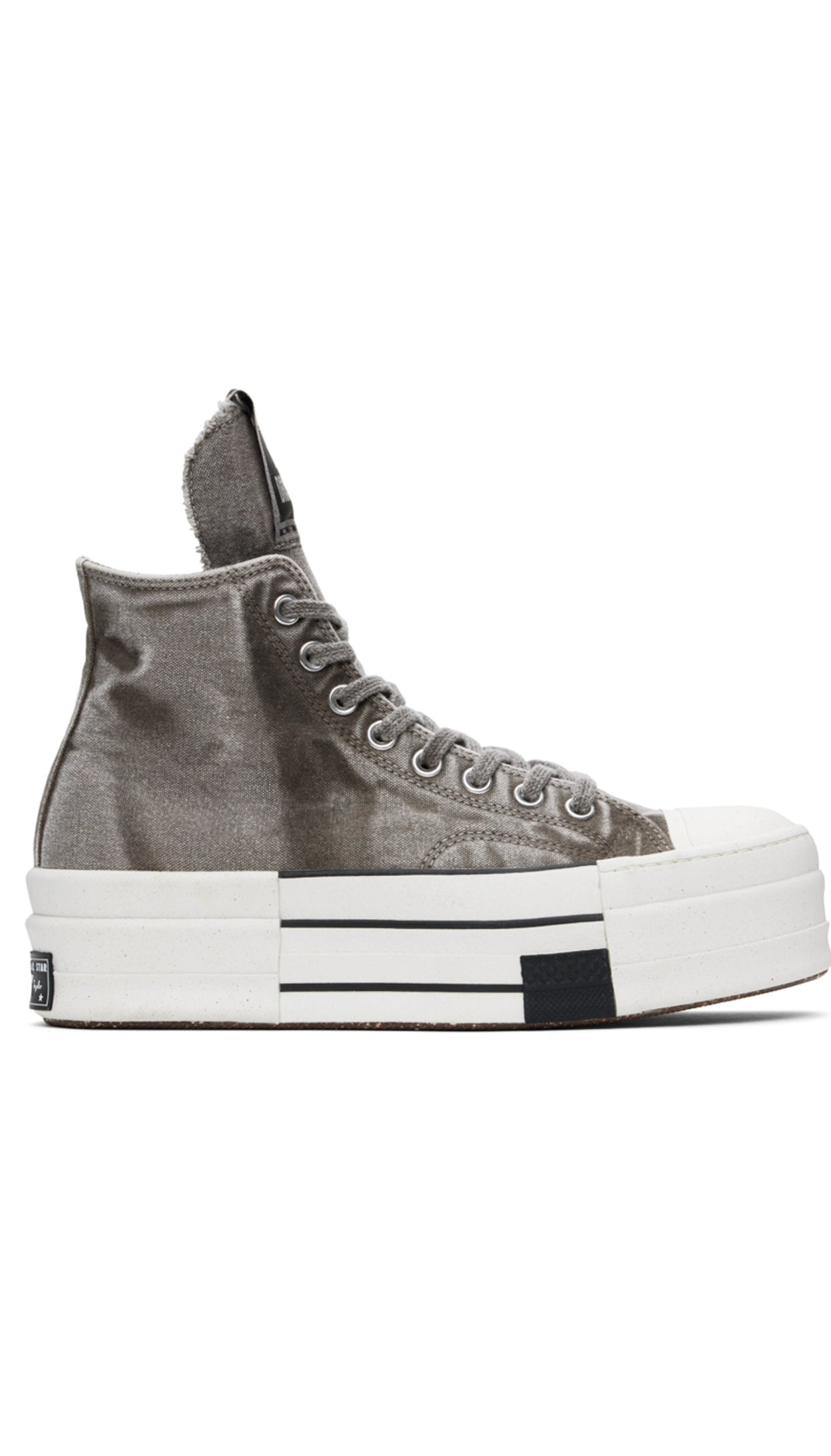 Ricks Owens DRKSHDW Gray Converse Edition DBL Drkstar Sneakers