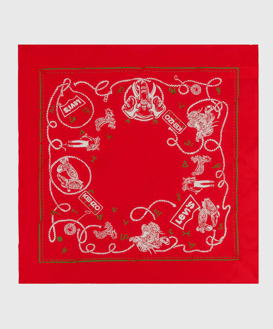LEVI'S PRINTED BANDANA CHERRY